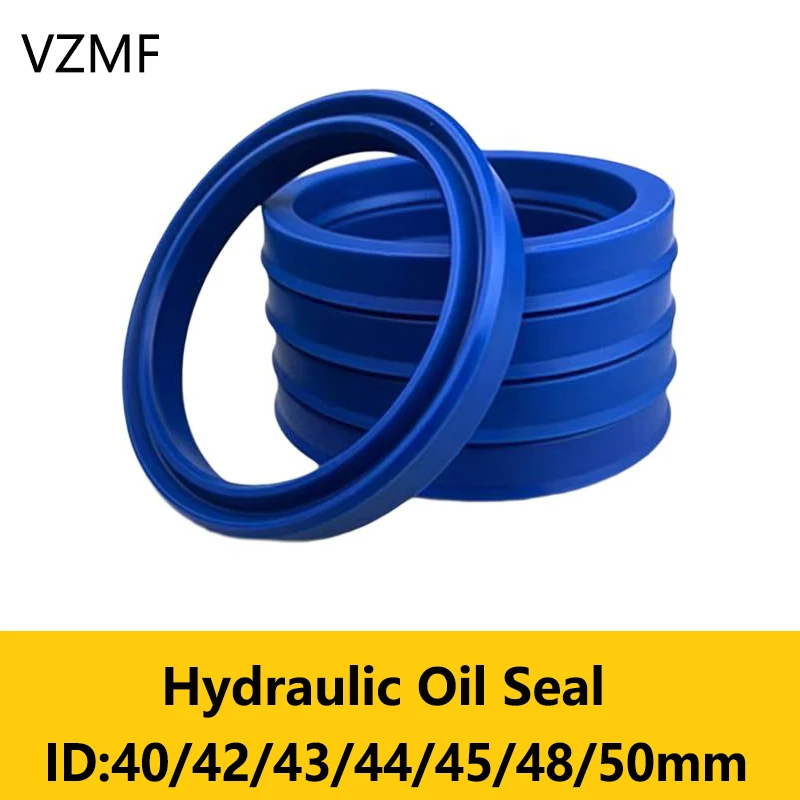 UN Radial Shaft Hydraulic Seal ID 40-50mm Polyurethane Piston Shaft Piston Rod PU Single Lip U-shaped Cup Oil Seal