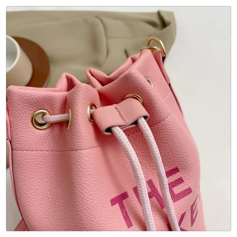 Bucket Bag Female Designer Bags Colorful Fashion Women Clutch 2024 Small Leather Bucket Purse Crossbody Handbags Hobo Satchel