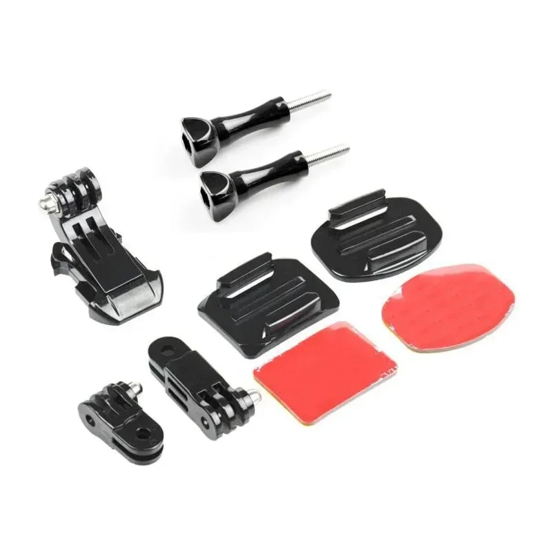 Helmet mount Adapter Screw J-Hook Base Sticker For GoPro Hero 12 11 10 9 8 7 5 Insta360 X2 X3 DJI Osmo Action Camera Accessories