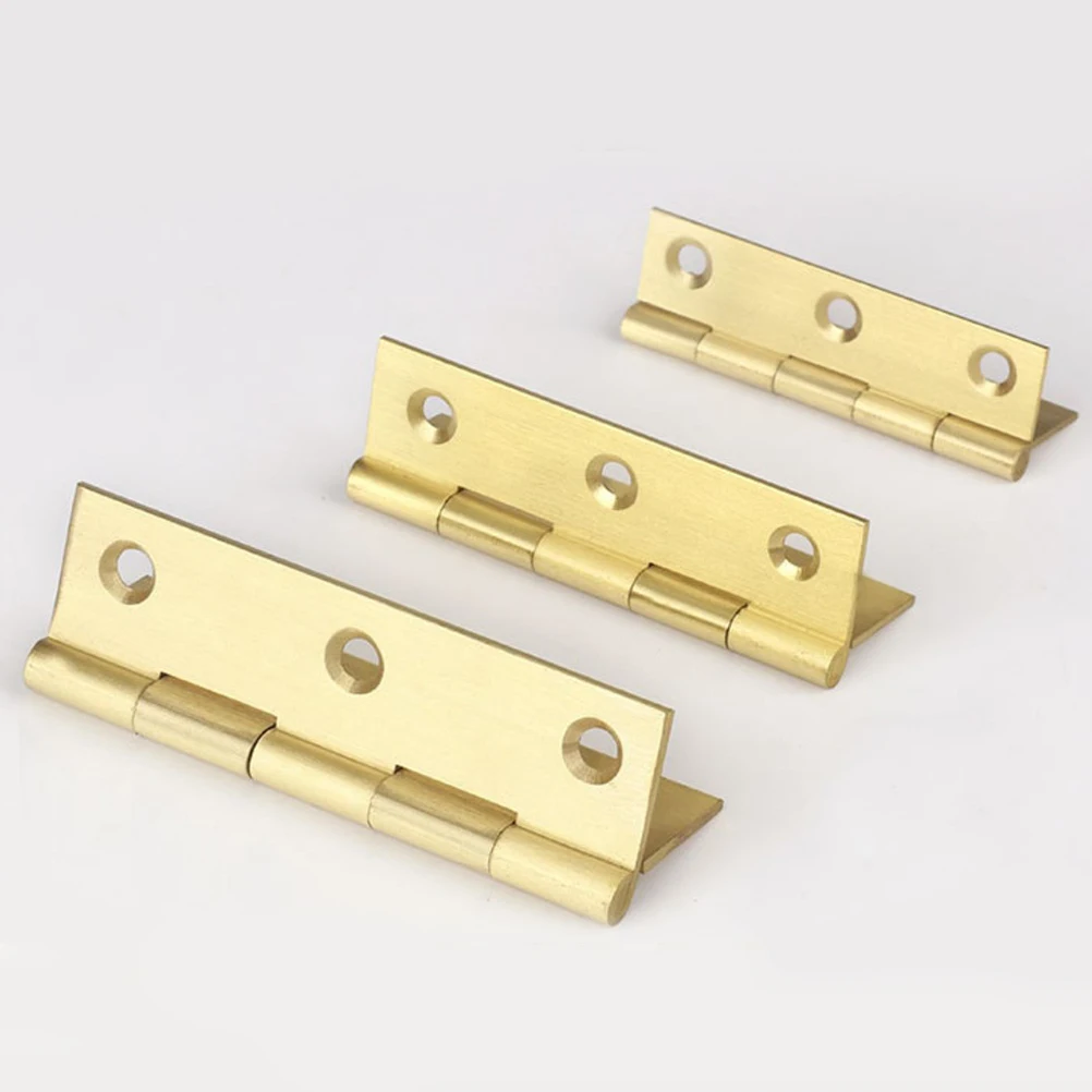 

6 PCS Pure Copper Hinge Interior Door Sound Heavy Duty Hinges for Cabinet Doors Mute Bearing Furniture