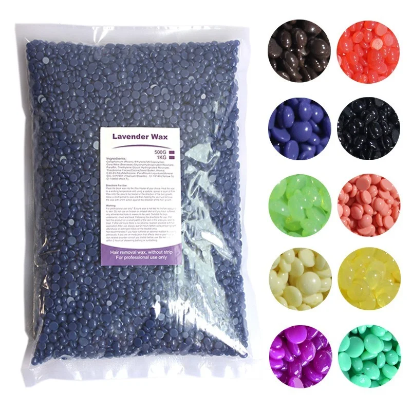 1000g Universal Hard Wax Beans Hair Removal Depilatory No Strip Pellets - Excellent Grip on Strong & Stubborn Hairs