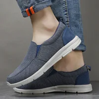 Chaussures d'été en toile pour hommes, baskets respirantes et confortables à enfiler pour l'extérieur, mocassins classiques pour hommes 5