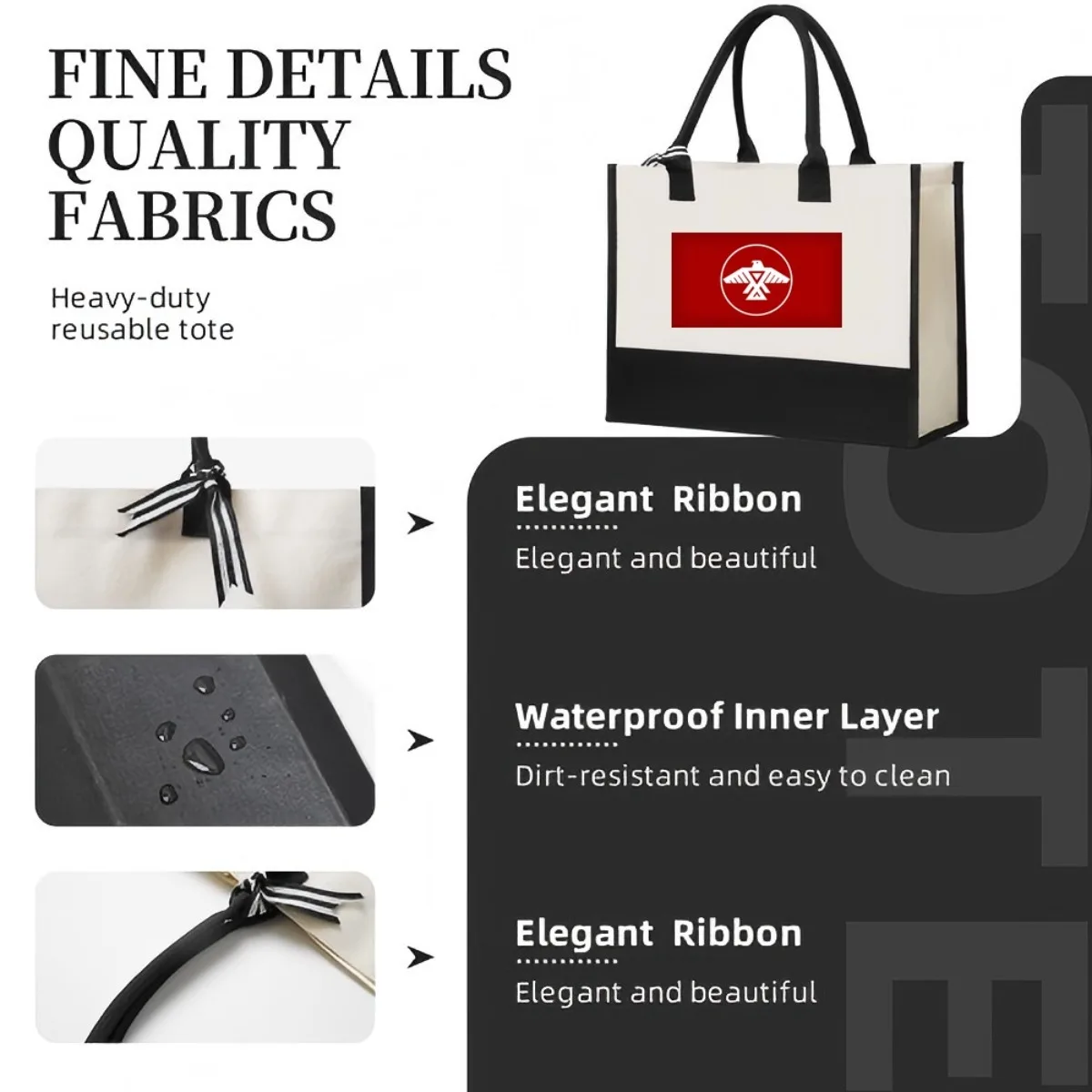 TN RIR (2) 2026 وصول جديد موضة عملية واسعة قابلة لإعادة الاستخدام حمل حقيبة نمط طباعة 2 لهجة الثقيلة حقيبة كتف كبيرة ل #5