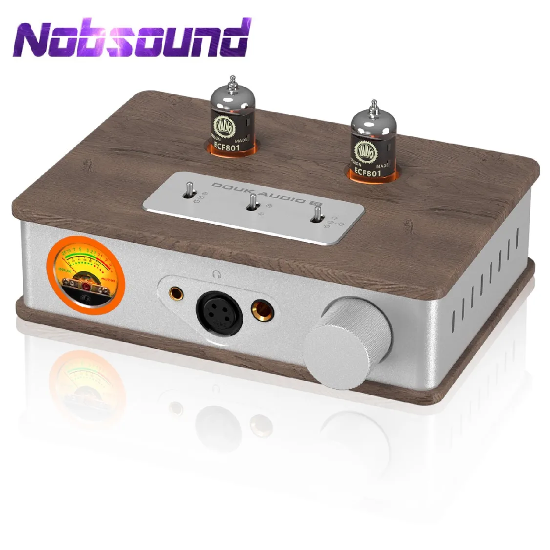 

Ламповый усилитель для наушников Nobsound E2, XLR/4,4 мм/6,35 мм, Hi-Fi стерео предусилитель с переключателем усиления, винтажный измеритель VU