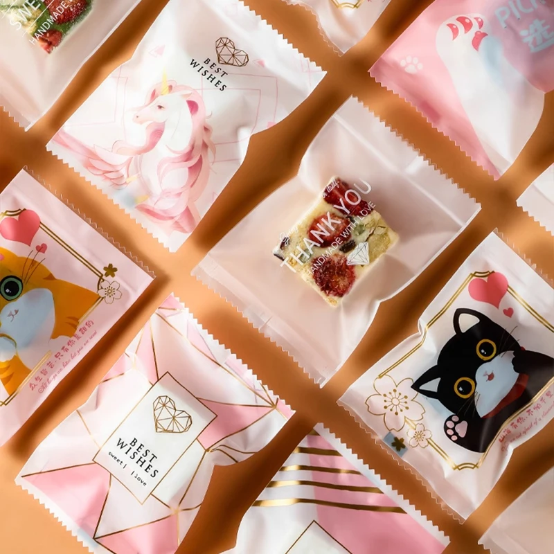 

New Year Baking Snowflake Sna Paaging Bag Candy Paper Bag Box Pastry Biscuit Cookies Cooking Utensils BBQ Supplies