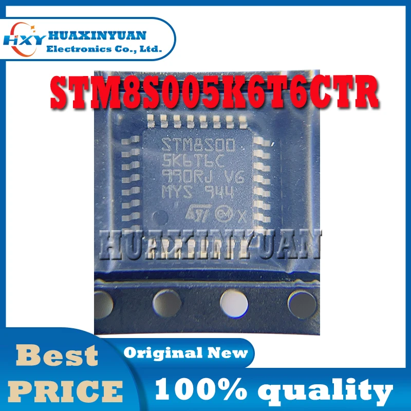 1PCS/LOT STM8S005K6T6CTR STM8S005K6T6C STM8S005K6T6 STM8S005K6T STM8S005K6 STM8S005K STM8S0 New and Original Ic Chip In Stock IC