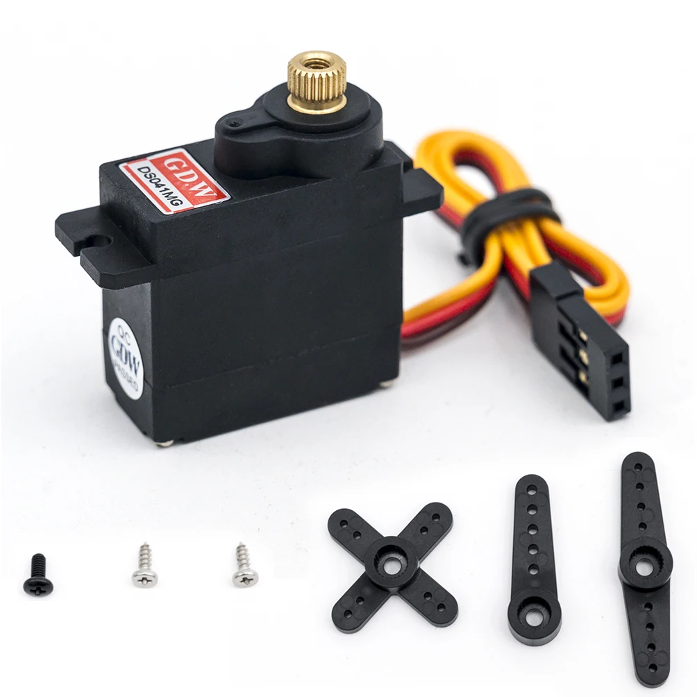 GDW DS041MG 5KG Torque Metal Gear Robot Development Small Helicopter Small Fixed Wing RC Model Car 9g 12g Mini Digital Servo