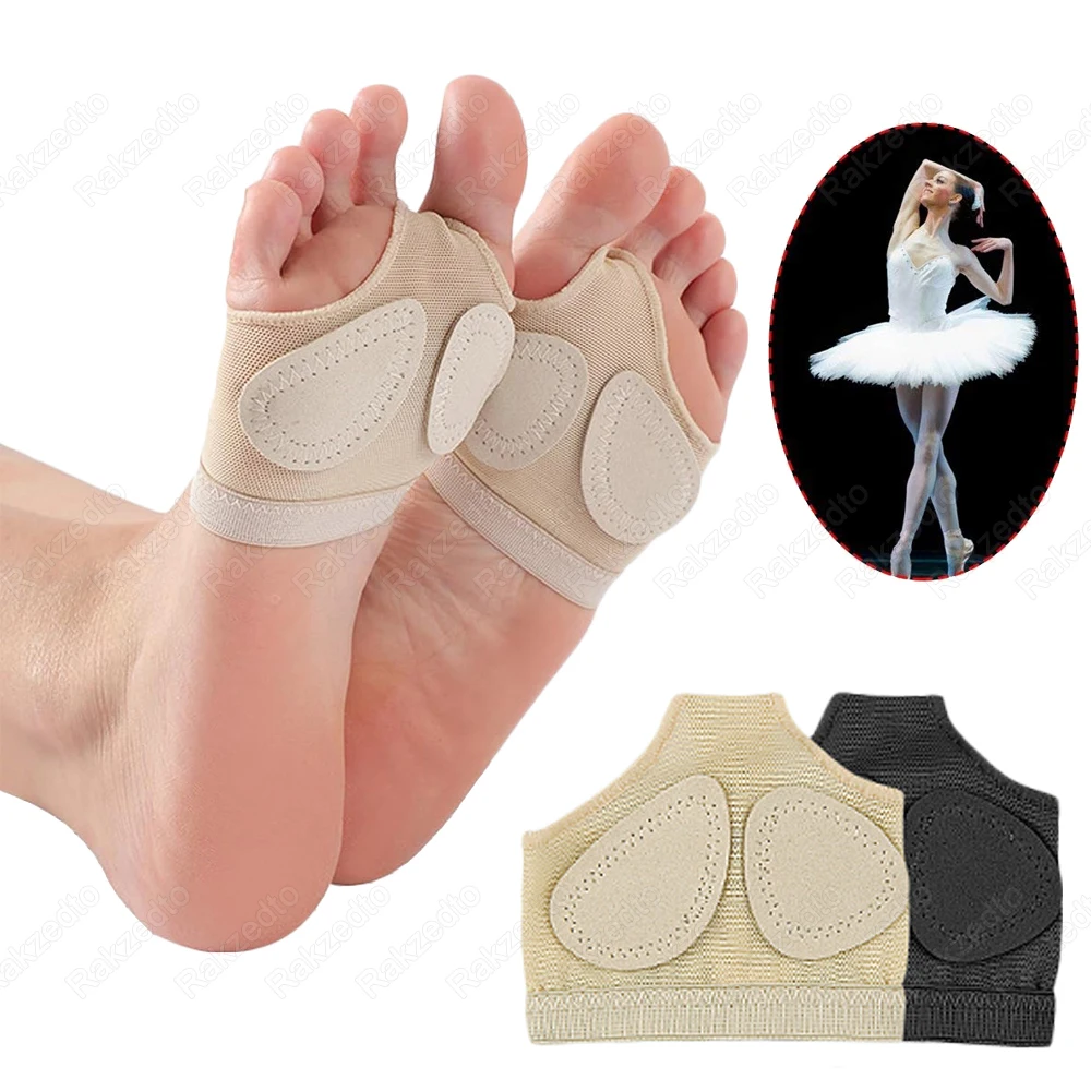 Toe Pads for Shoes Women Lyrical Belly Dance Foot Pad for Ballet Girls Half Sole Forefoot Socks Ladies Foot Thong Dance Paw Pads