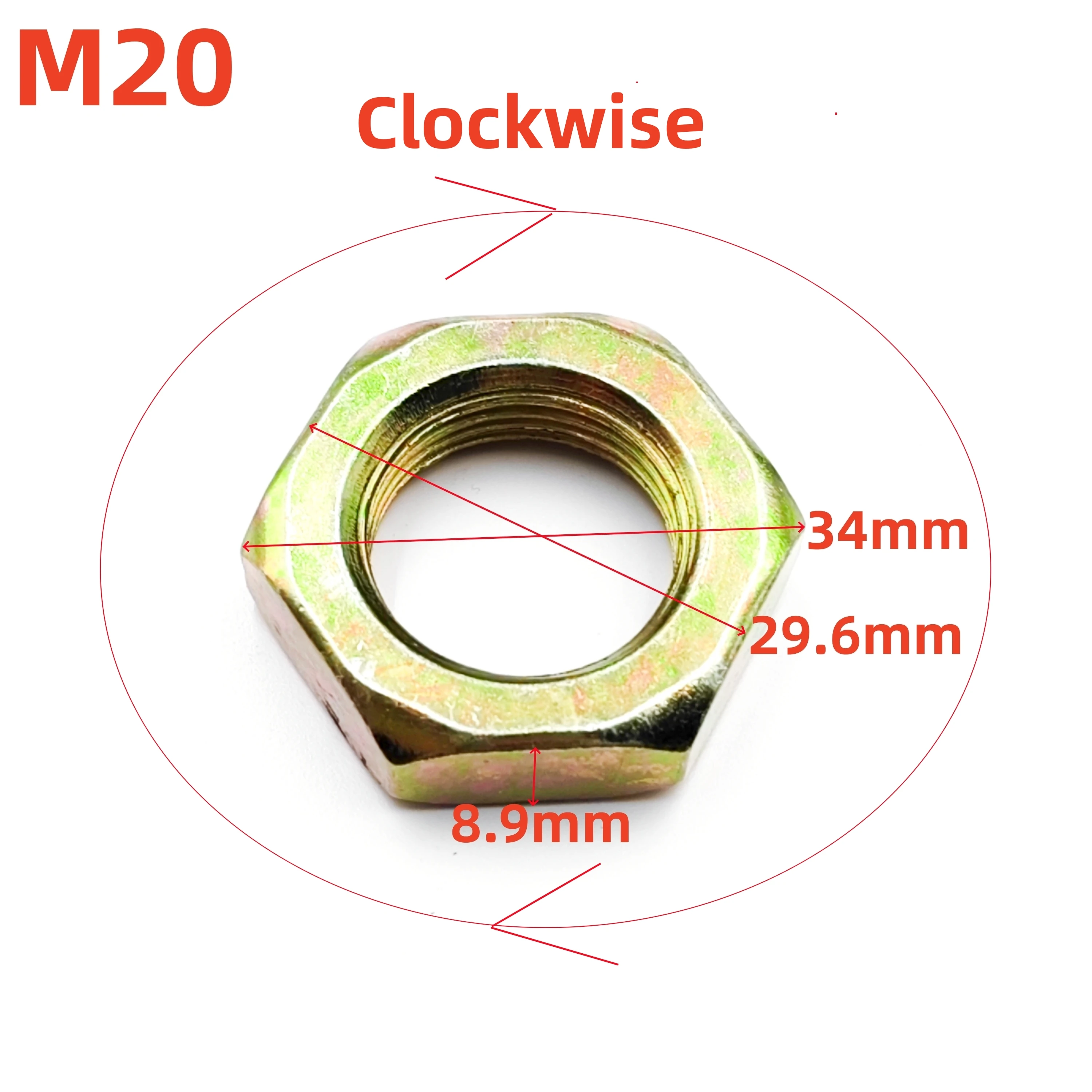 

Drive Pulley Nut for CFmoto 400 450 191Q 520 550 191R 600 625 191S 800 Trail 800XC 850 950 1000 0GR0-051008 0JYA-051013-10001