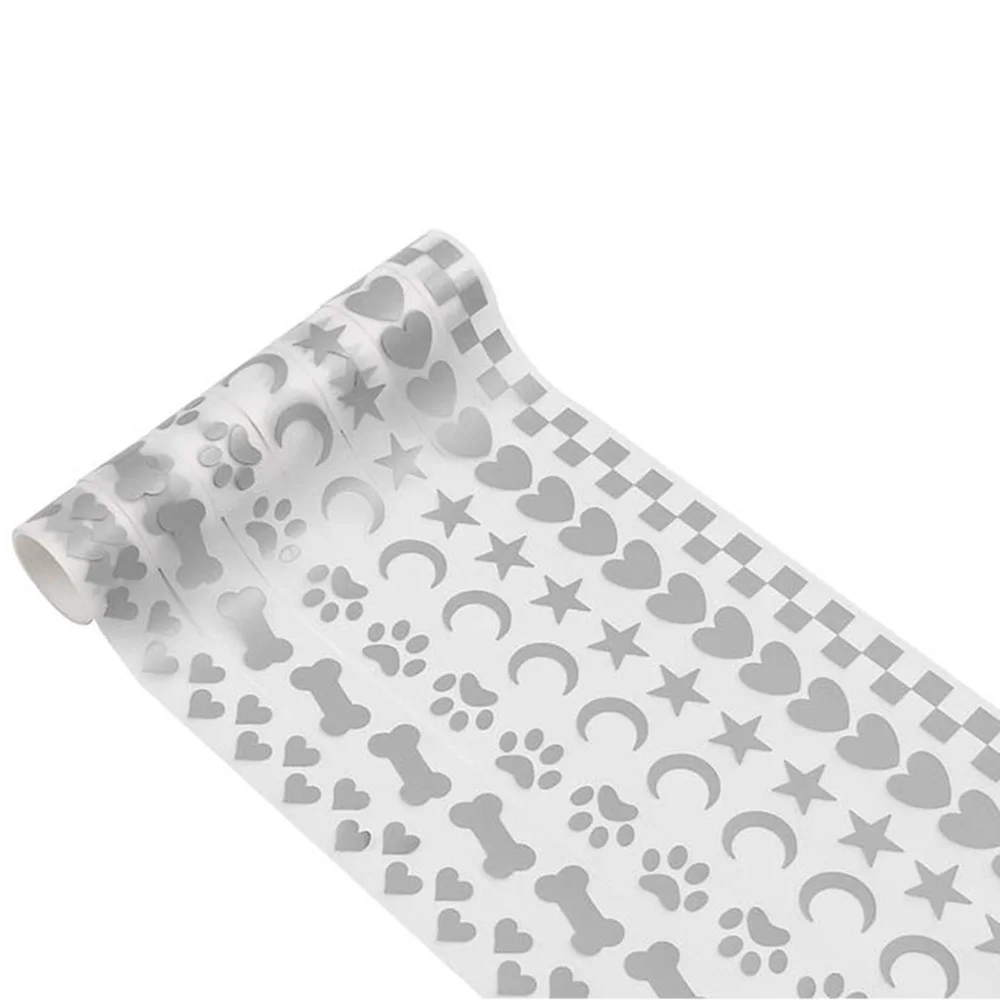 1 Roll Laser Reflective Sticker Tapes Heat-Transfer Hot Stamping Foil Vinyl Film For Diy Iron On Fabric Garment Supplies