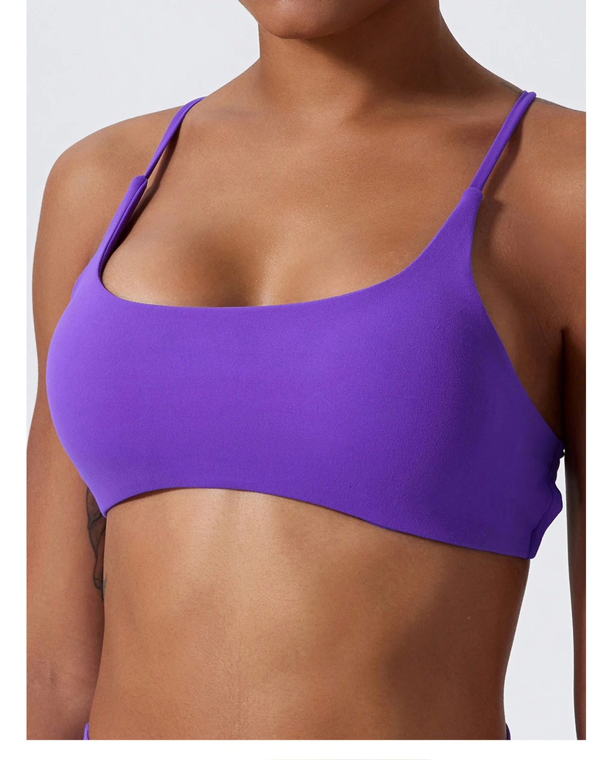 Hearuisavy Sommer Damen Sport-BH Unterwäsche Sportbekleidung Gym-Top Yoga-Kleidung Atmungsaktiv Schnelltrocknend Lauf-Pilates-Fitness-Top – Detail 19