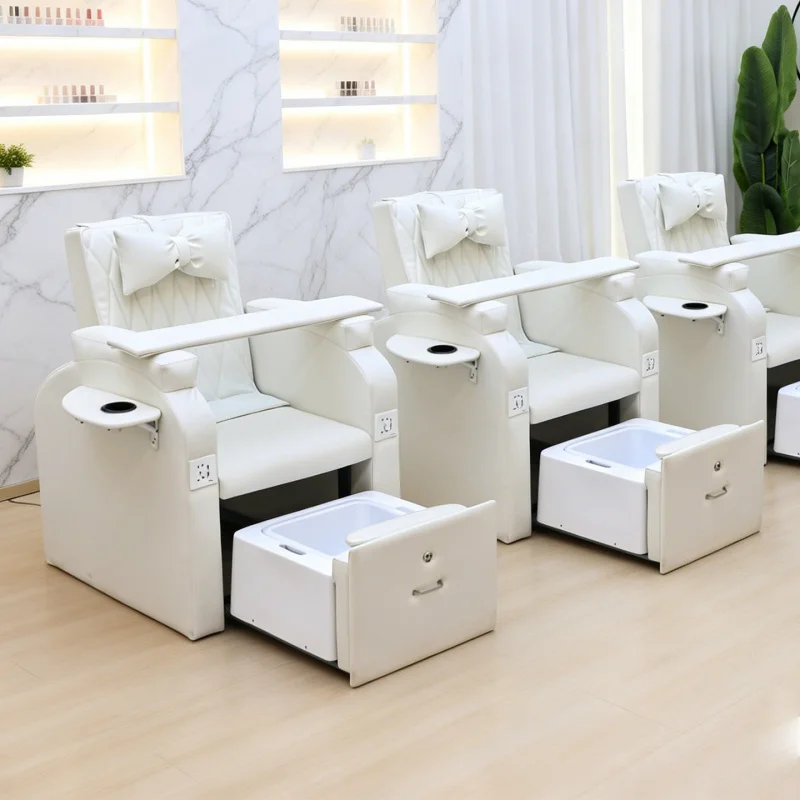Nail Bath Sofa, Manicure And Pedicure All-In-One Recliner, Multifunctional Foot Massage Chair Beauty Salon