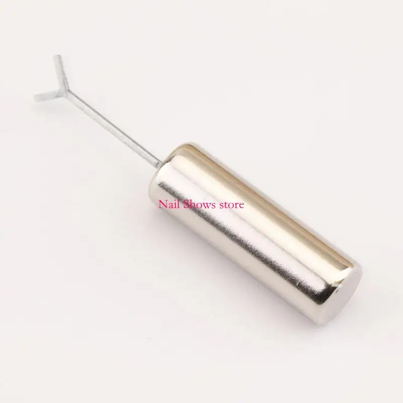 E0BC Set 5 magneti per unghie Eye con set filo ferro flessibile per creare forme cuore sulle unghie Accessori da