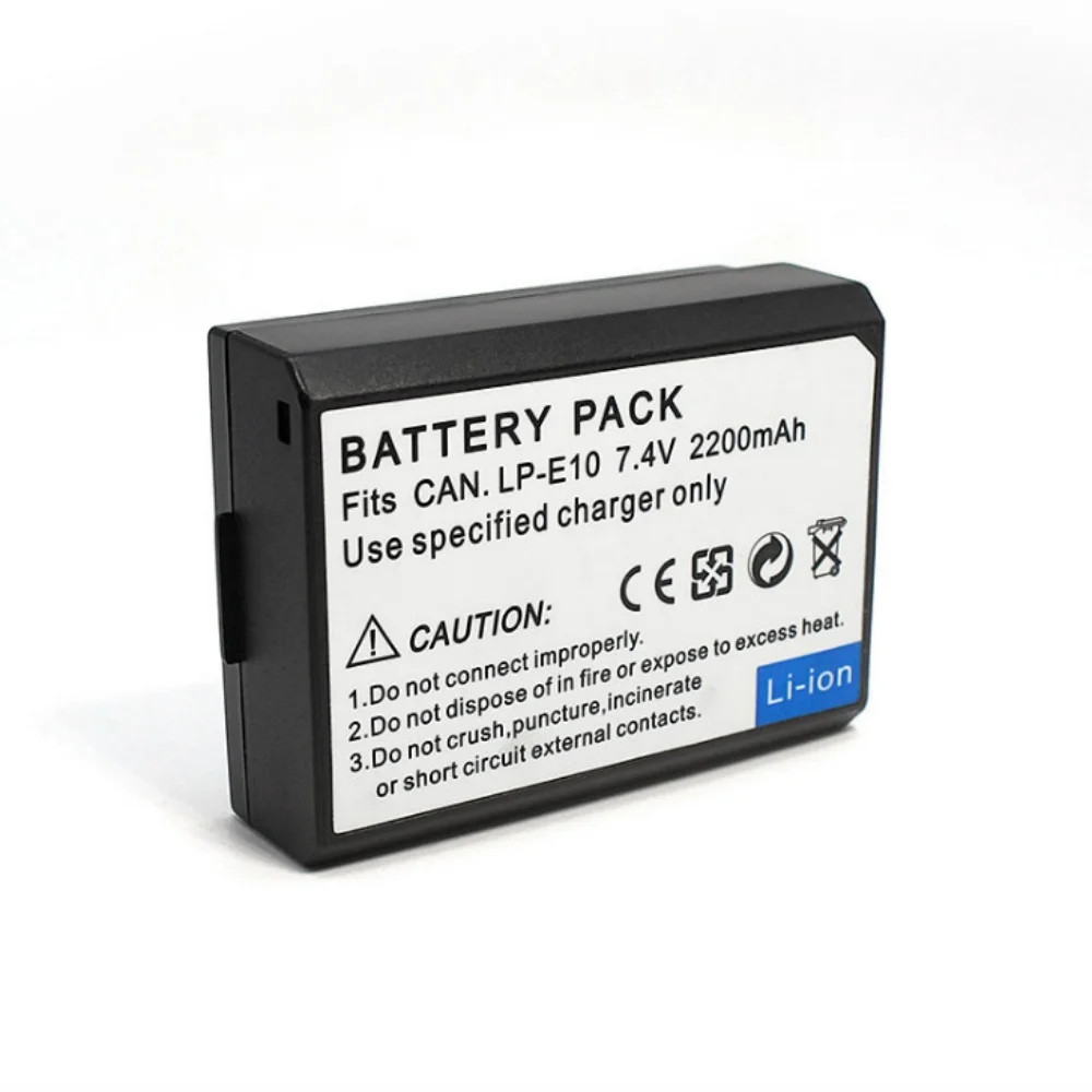 LP-E10 LPE10 LP E10 Digital Camera Battery for Canon EOS 1100D 1200D 1300D 2000D 4000D Rebel T3 T5 T6 KISS X50 X70 Battery
