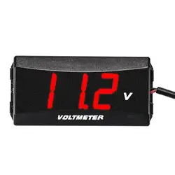 Automatic Volt Meter Multipurpose LED Display Voltmeter 12V Battery Meter Weather-Resistant Digital Voltmeter Gauge Voltage