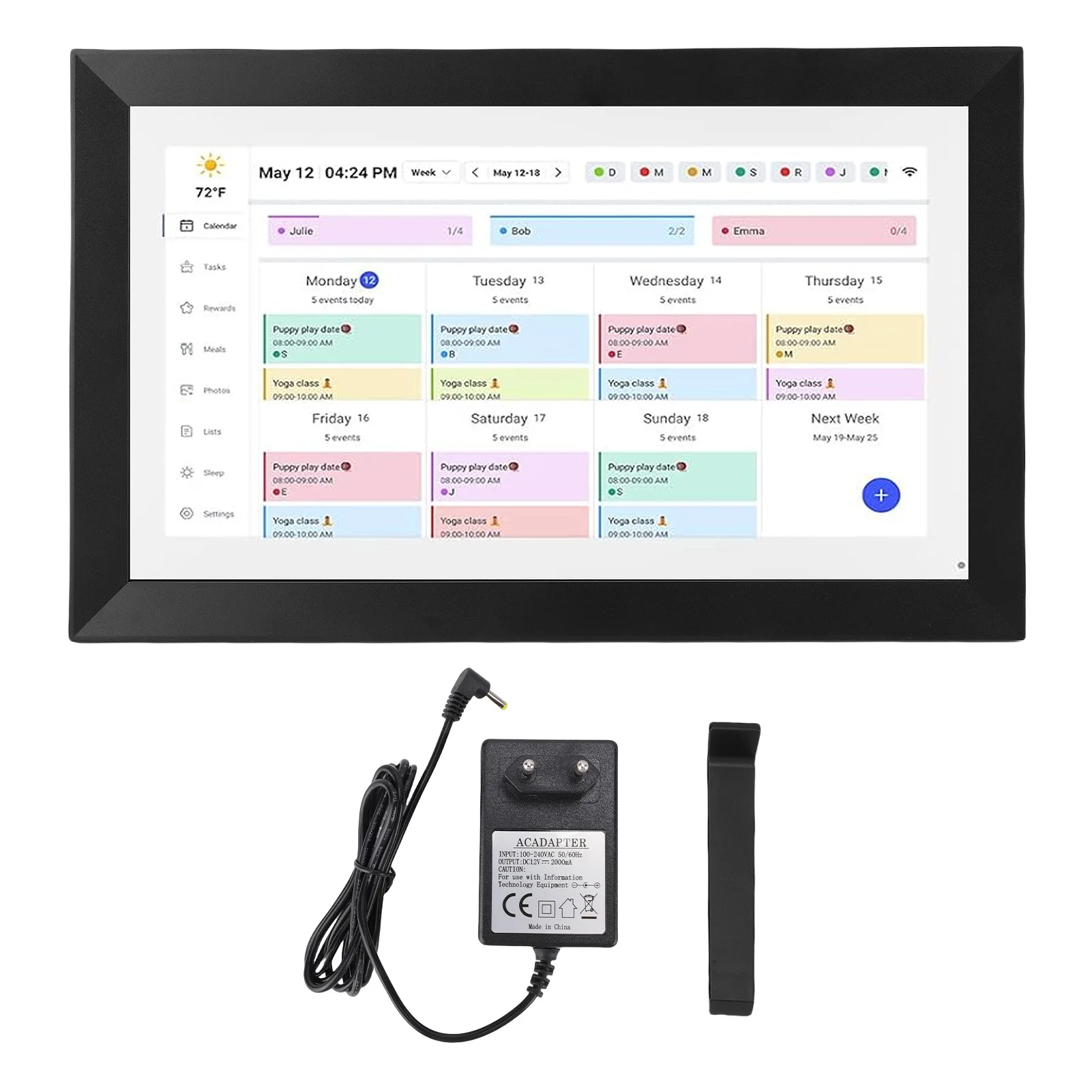 Smart Digital Calendar 1080P 15.6 Inch Touchscreen WiFi Interactive Display Wall Planner Digital Calendar with APP for Family