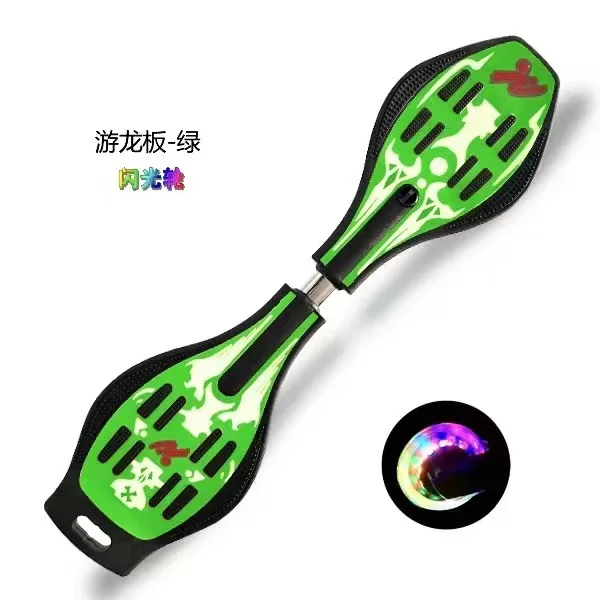 لوحة حيوية للأطفال لوحة تنين بعجلتين وعجلة فلاش سيارة متأرجحة للرجال والنساء ذات عجلتين لوحة تنين للسيارة #5