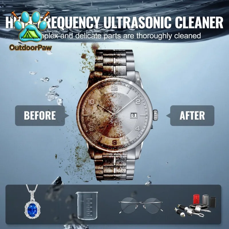 For 2/3/6/10/15/30L Cleaner with Heater Timer for Lab Tools Metal Parts Carburetor Brass Auto Parts