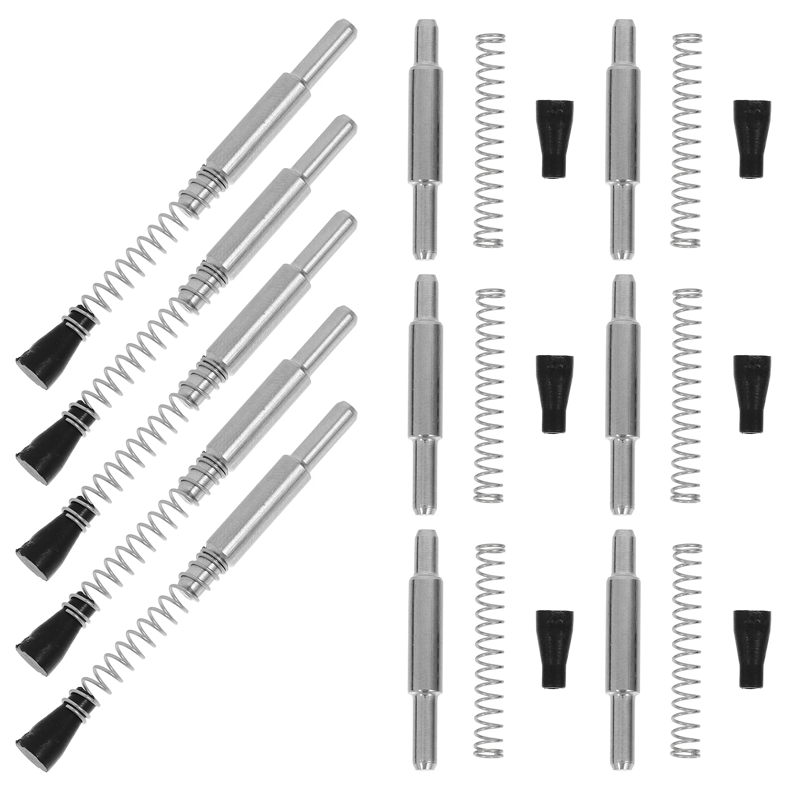 

25 Pcs Window Screen Plunger Pin Fastener Silver Stainless Steel Door Spring Latches