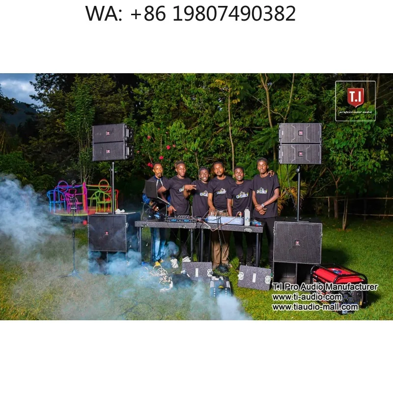 10 Inch Mini Column Subwoofer, Compact Passive Line Array Sound System for Outdoor Audio and Small Events