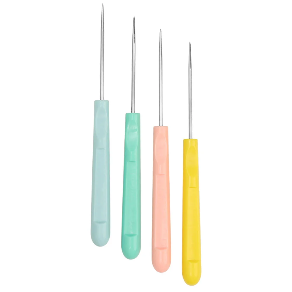 4 Pcs Sugar Stirring Pin Scriber Cookie Decorating Tool Fondant Biscuit Needle Cake Scribing Steel Icing Making Supply