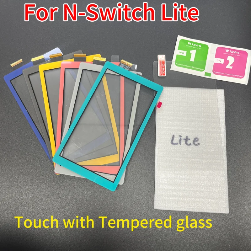 Оригинальный новый сенсорный дисплей для Nintendo Switch Lite, дигитайзер сенсорного экрана для игровой консоли на панели NS Lite с закаленным стеклом
