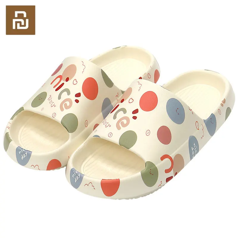 Xiaomi Mùa Xuân Và Mùa Hè Dép Nữ Hoạt Hình In Hình Dễ Thương Phòng Tắm Dép Cặp Đôi Nhà EVA Chịu Mài Mòn Dép Sandal Nam