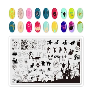 Zjoy-plus-9. 5x14. 5 cm plaka damga, tasarım tırnak etiket, dikdörtgen damgalama şablon çiçek / hayvan / geometri modelleri, görüntü ve 70mo 60 " düz ekran TV'nin 6 büyük satışı-2 numara