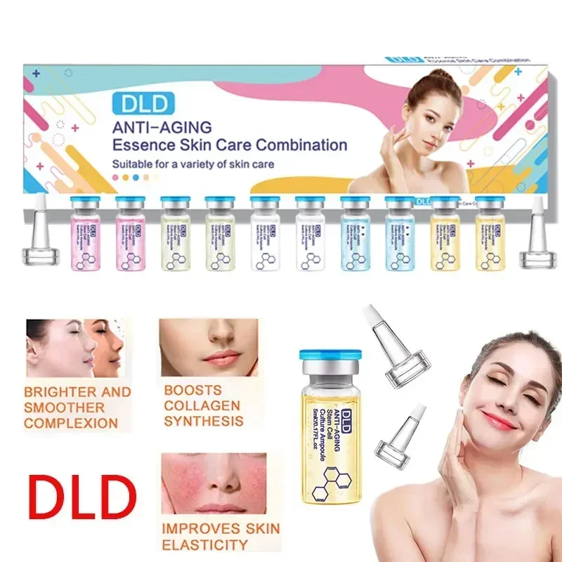 5ml Glow BB Cream Kit di fiale di acido ialuronico Kit di base per fondotinta DLD Anti-età correttore sbiancante per l'acne trucco cura della pelle