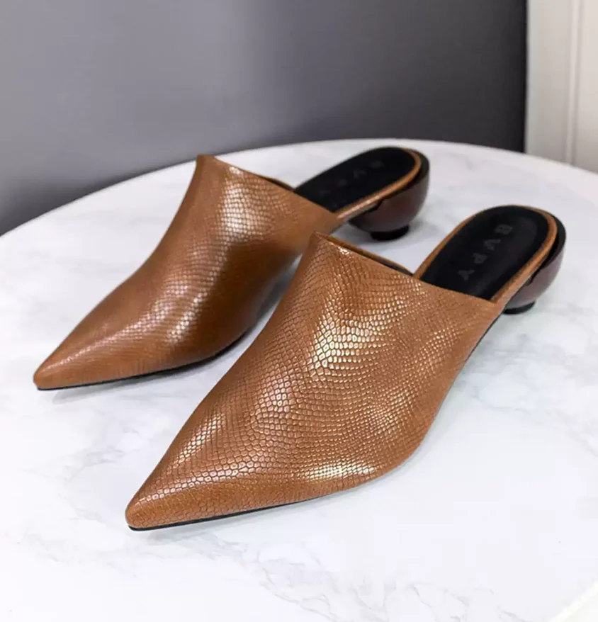 Sexy Sandals New European American Lady Slides Sexy Pointed Toe Ball Heel Slippers Women Summer Shoes Female Mules Shoes A0032