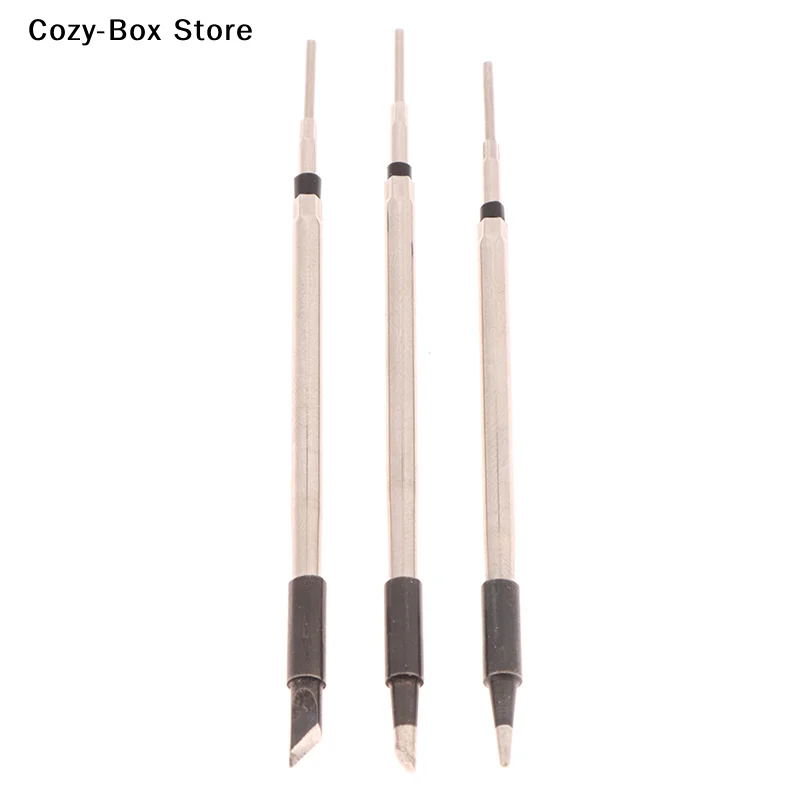 [ZY]1Pc Stainless Steel Ceramic Heating Core Soldering Iron Tip Blade Tip Horseshoe Tip Round Pointed Soldering Iron Tool[ZY]