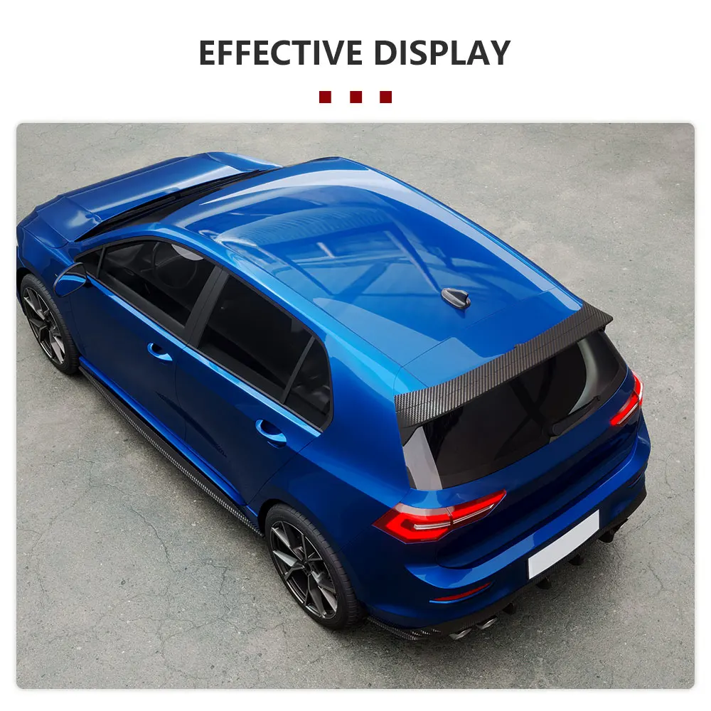 Real Carbon Fiber Rear Roof Spoiler Wing for Volkswagen Golf 8 GTI R 2021-2023 Not for American Car Trunk Boot Lip Wing Spoiler