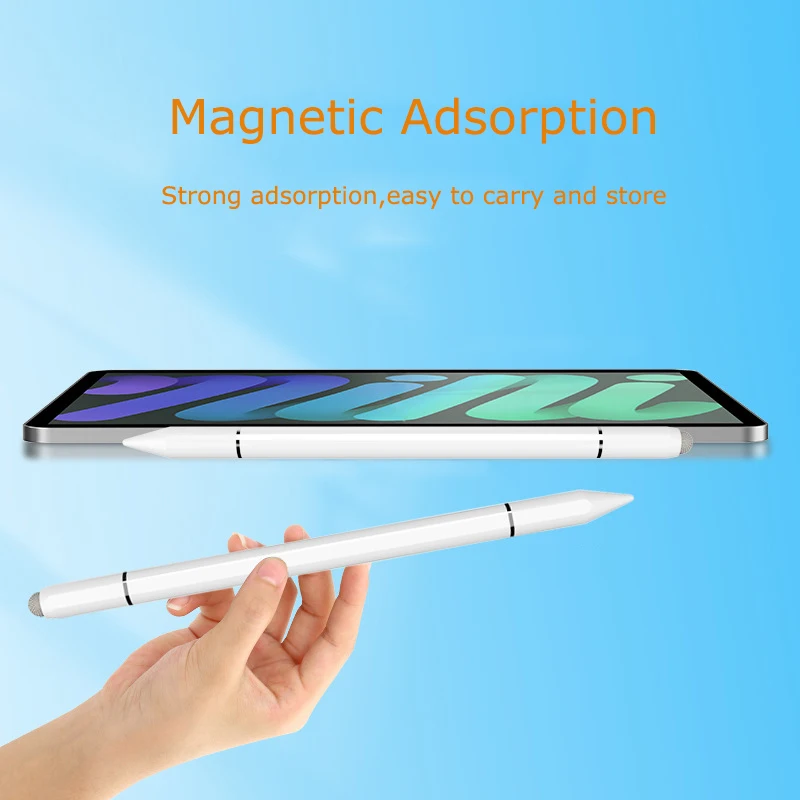 3 In 1 Magnetic Drawing Disc Stylus Pencil Universal Touch Screen cantas Ballpoint pen For IOS Android Tablet Ipad Xiaomi Huawei