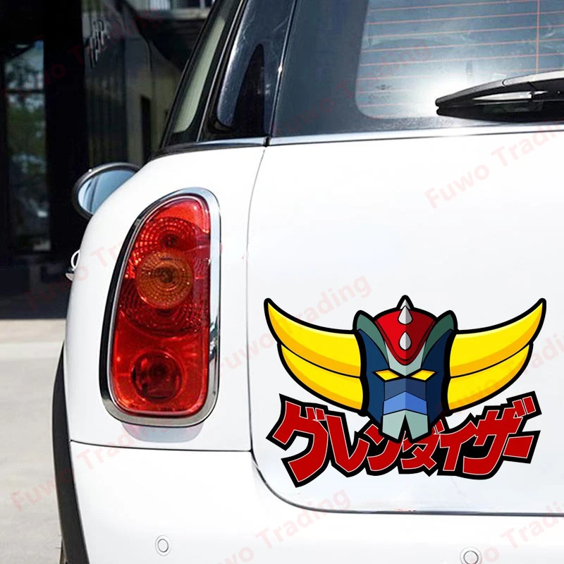 Fashionable Ufo Robot Grendize Car Stickers Personality Waterproof Vinyl Decal Windshield Decoration Car Goods