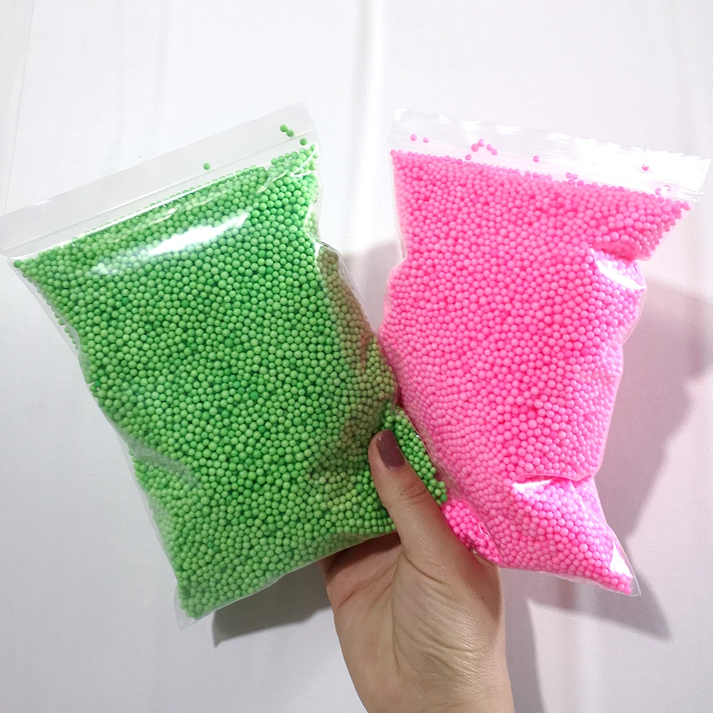 13g 2.5-4mm New Mini Assorted Colorful Tiny Polystyrene Styrofoam Slime Filler Foam Beads Balls for Christmas Decor