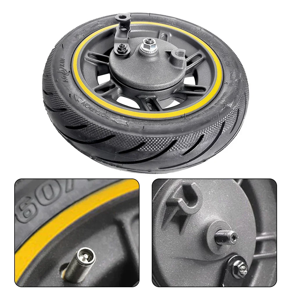 Roda dianteira Aproveite um passeio mais suave para Ninebot Max G30 com freio de tambor do cubo da roda dianteira de 10 polegadas e pneu sem câmara de ar