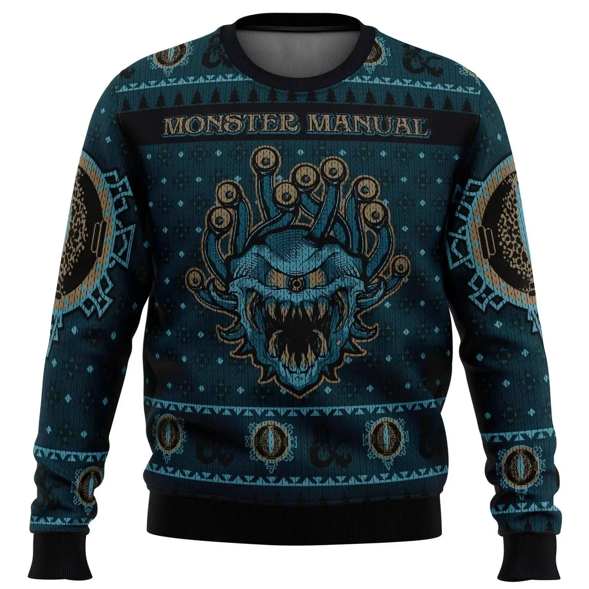 2024 New Style Roll Initiative Dungeons & Dragons Ugly Christmas Sweater Geschenk Weihnachtsmann Pullover Herren 3D Pullover