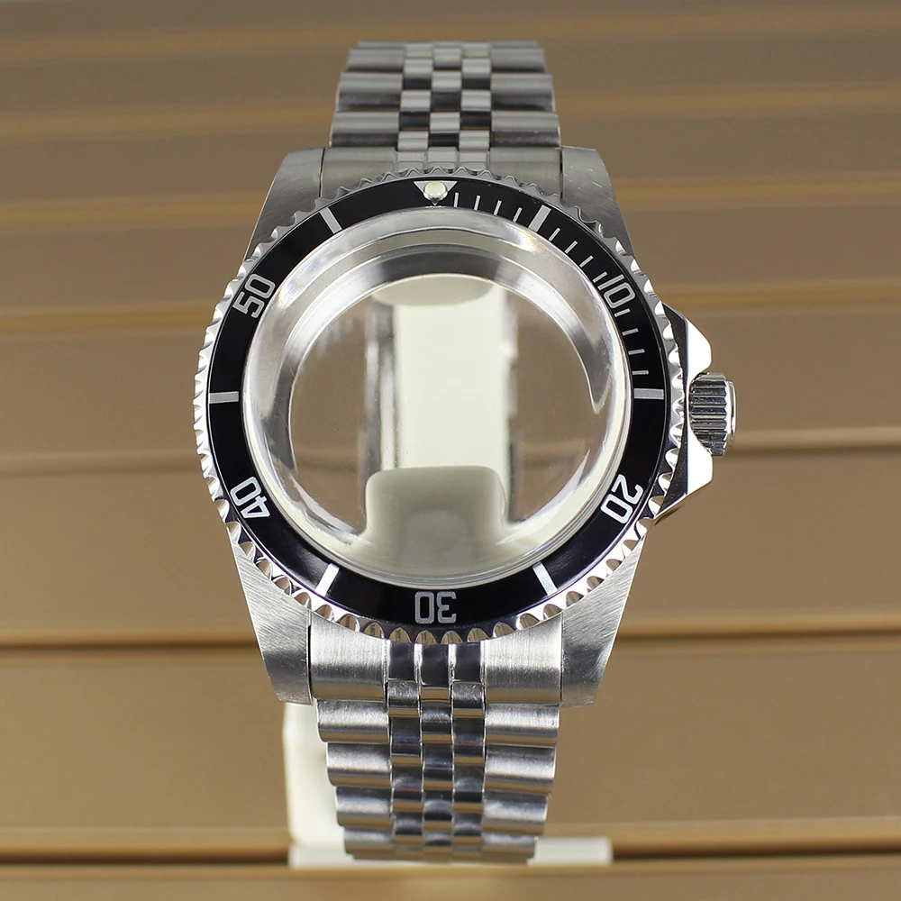 38mm Vintage Diving Watch Case Dome Acrylic Glass For Seiko NH35 NH36 NH38 NH34 Automatic Movement 28.5mm Dial Retro Submariner