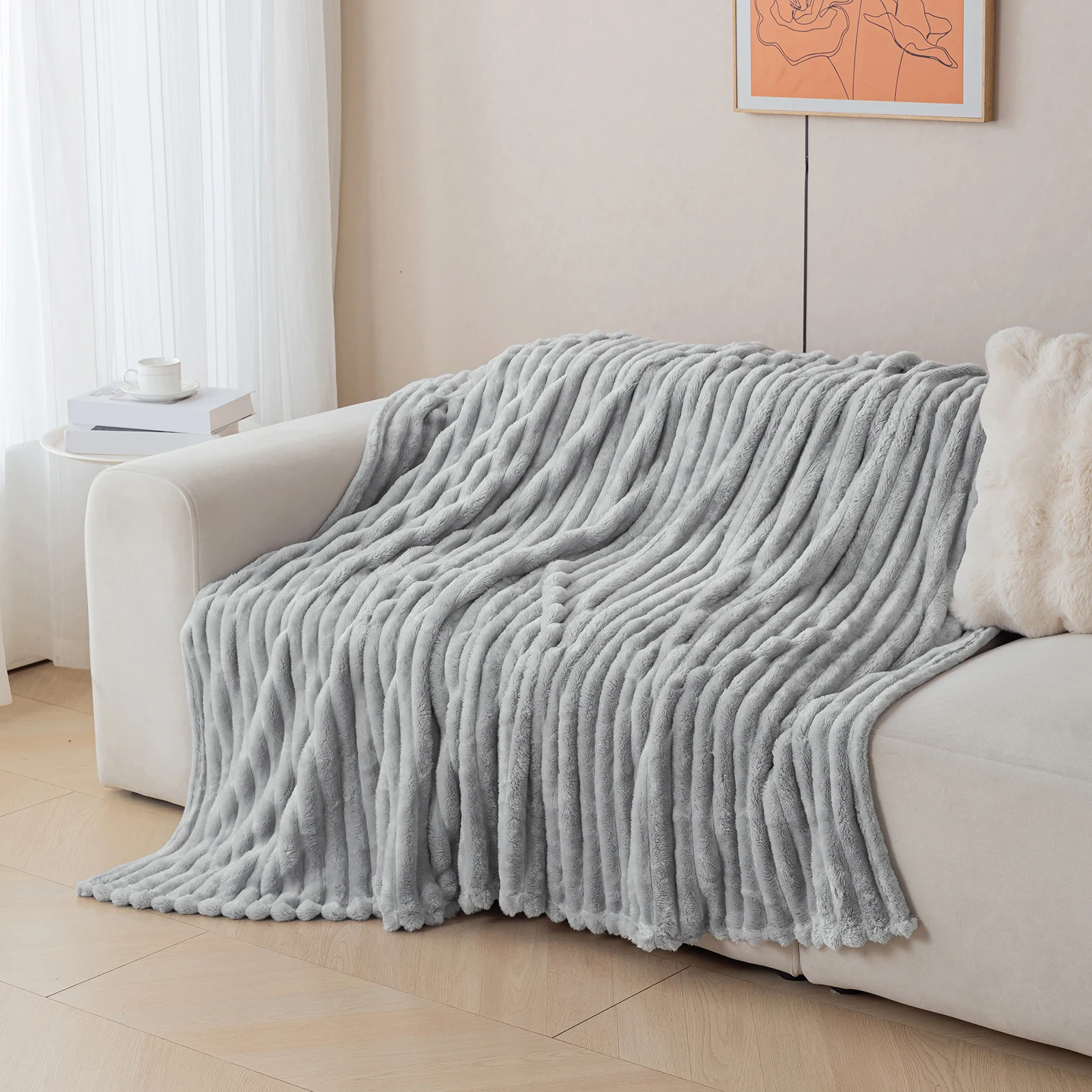 1 dicke und warme Flanelldecke, eine bequeme und warme Decke für Schlafzimmer, geeignet für Sofas, Betten und saisonale Geschenke – Detail 8