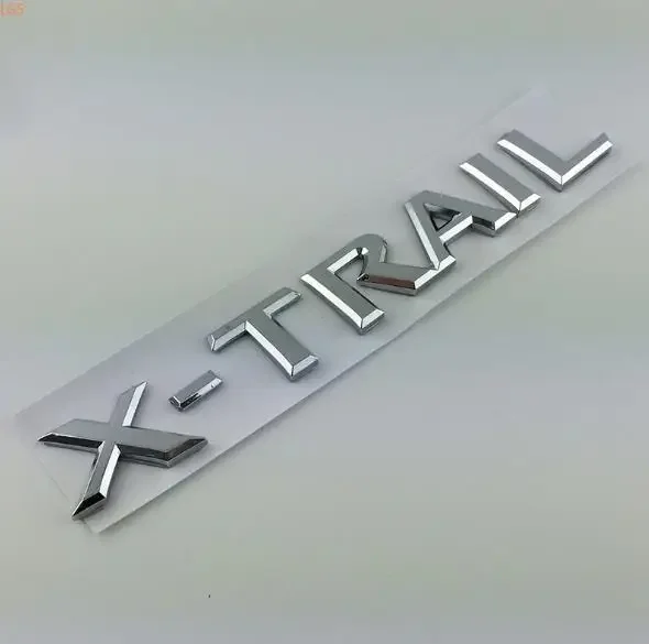 For Nissan X-Trail 2014-2022 Chrome Rear door Alphabet car logo Trunk Alphabet car logo decoration Car styling