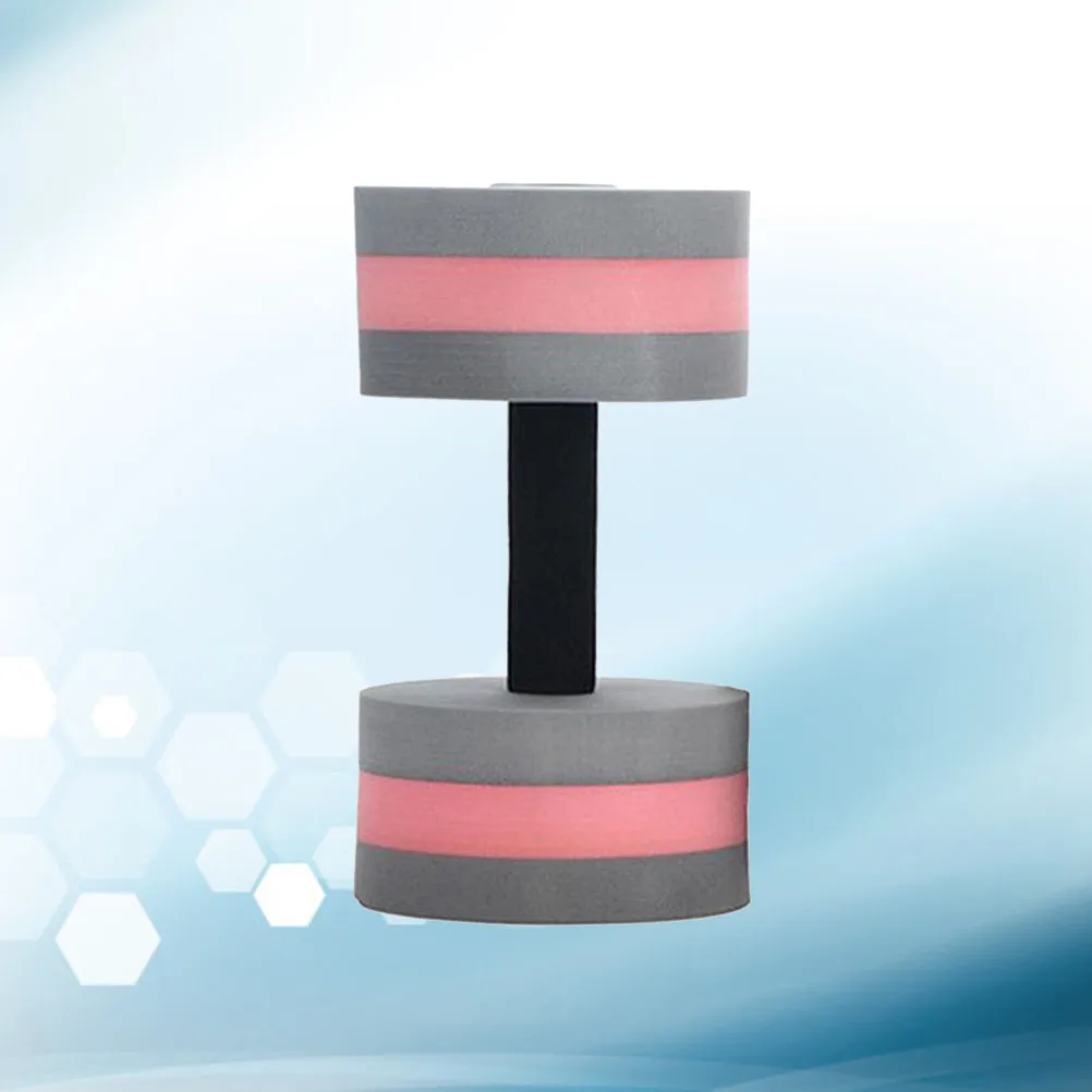 

2pcs Eva Floating For Swimming Pool Yoga Aqua Exercise Buoyant Dumbbell Men Women Gray Red Lightweight Durable Comfort Grip