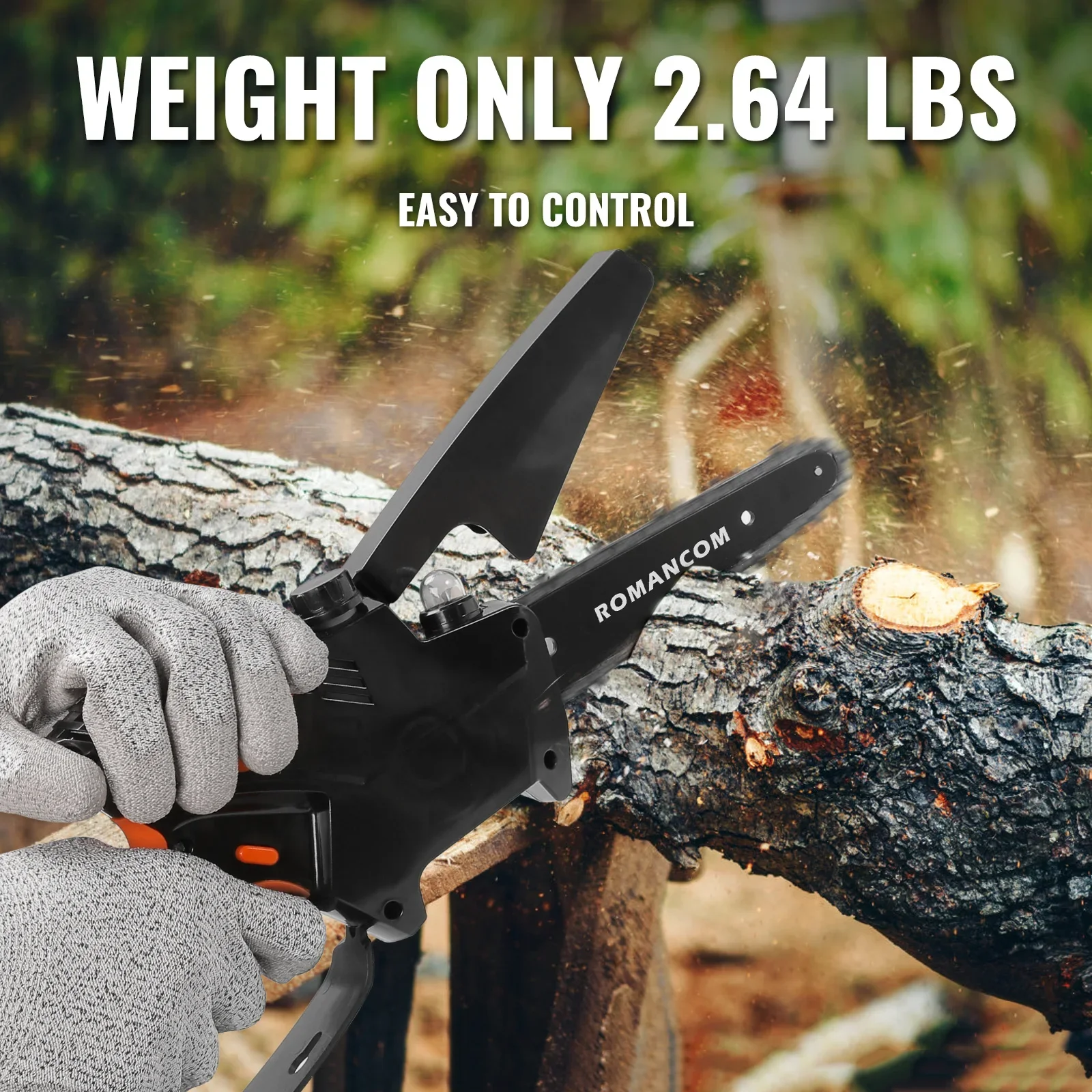 6Inch Chainsaw Removable Handheld Cordless Electric Chain Saw for Makita 21V Lithium Battery Garden Woodworking High Power Tools