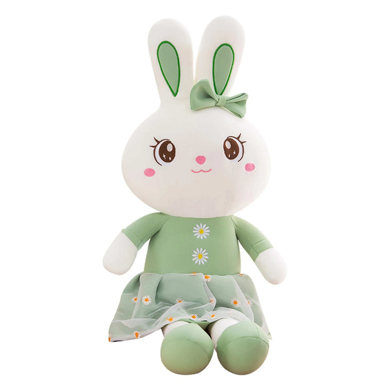 

Newborn Baby Plush Stuffed Toys Cartoon Bunny With Dress Early Educational Toy
