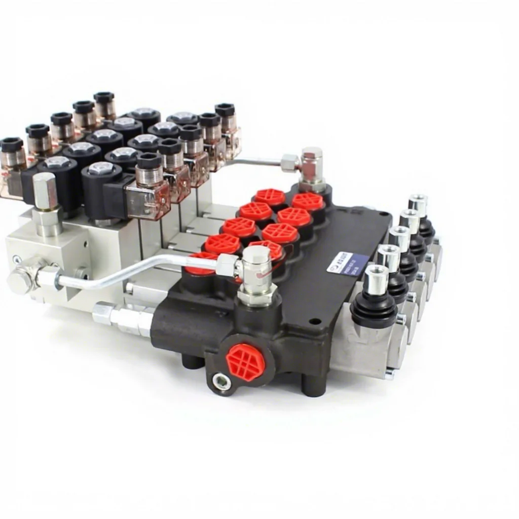 Monoblock Electro-hydraulic P80 5 Spool Valve (G1/2 Inlet, G3/4 Outlet) - ODM, Wholesale & Custom Manufacturing