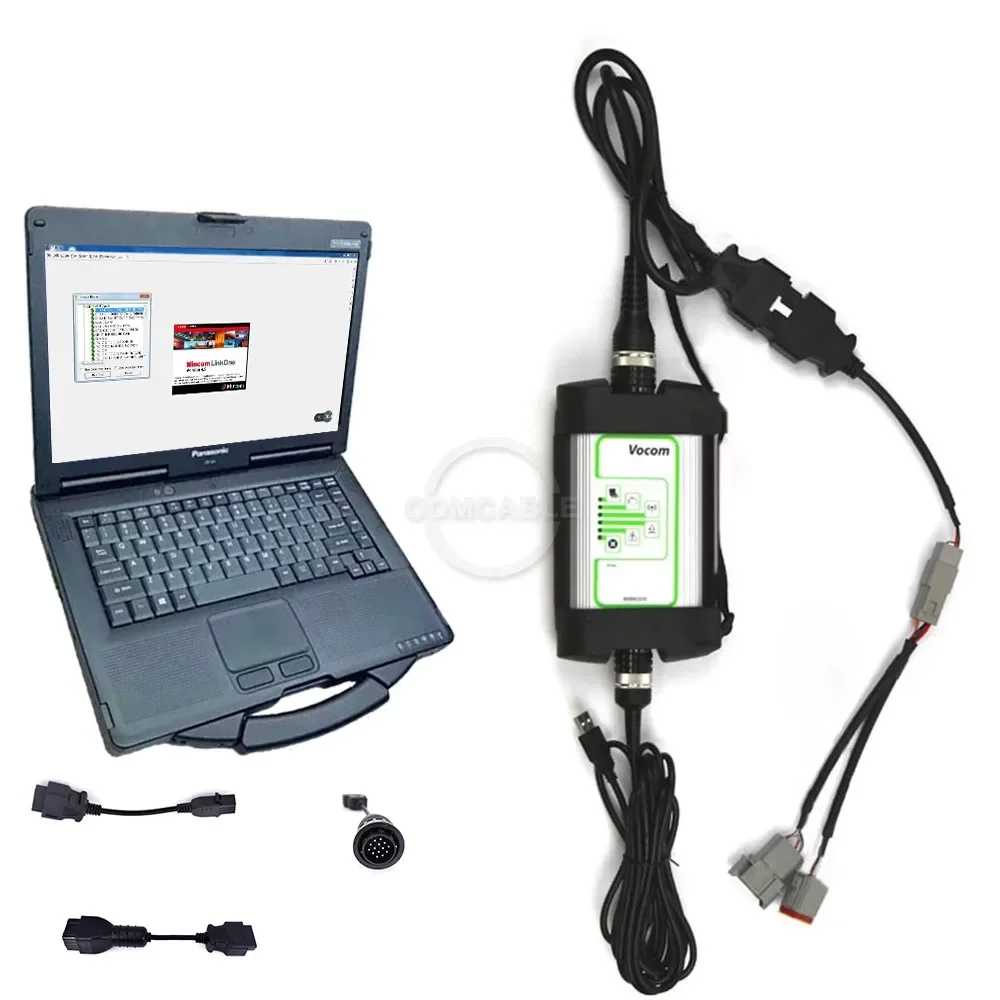 88890304 2 Cable 88890305 USB cable for  penta Vodia5 Diagnosis Scanner with cf52 laptop Vocom 88890300 Interface