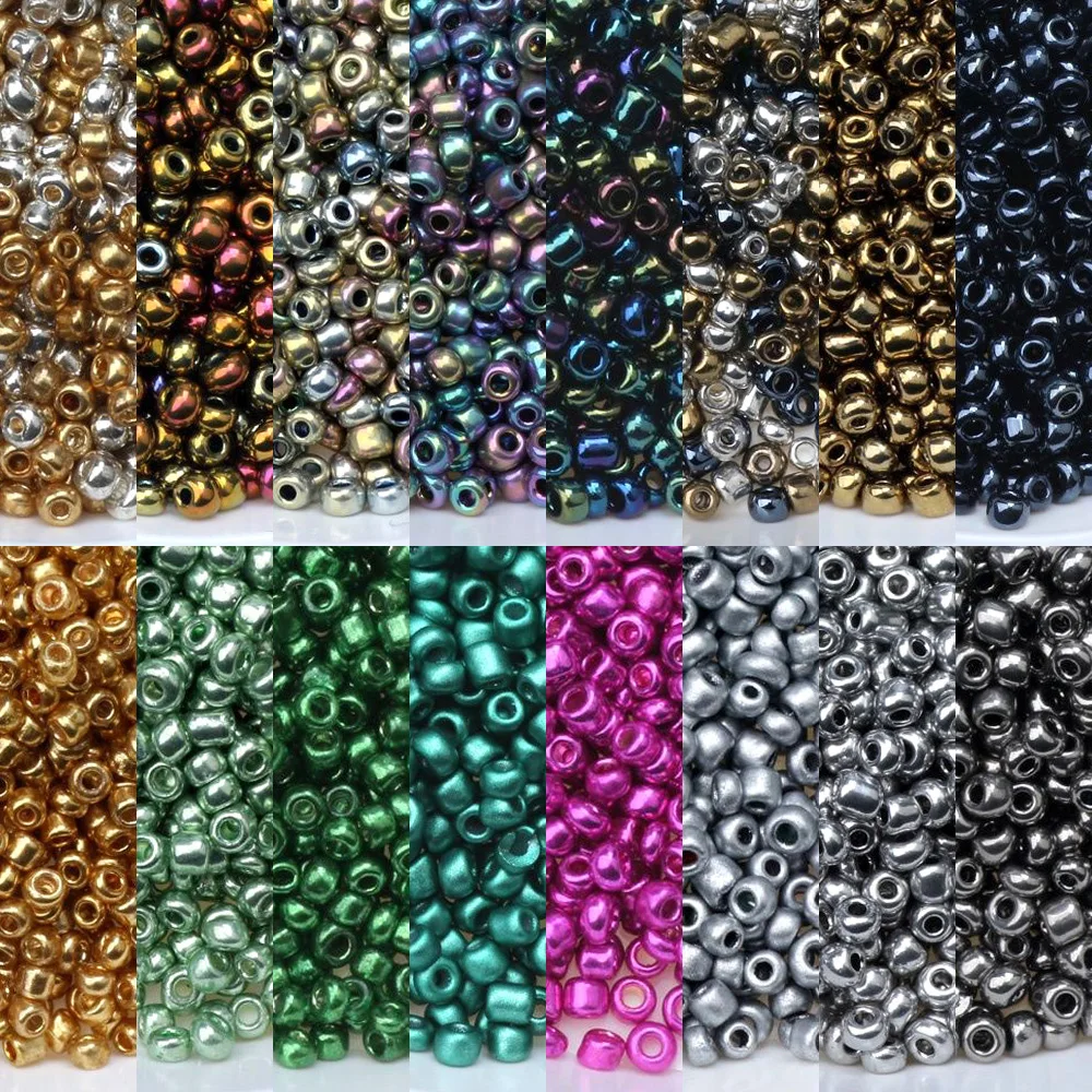 1000pcs 2mm lacca fascino perline di vetro ceco perline distanziatori rotondi per orecchini fatti a mano collana braccialetto fai da te