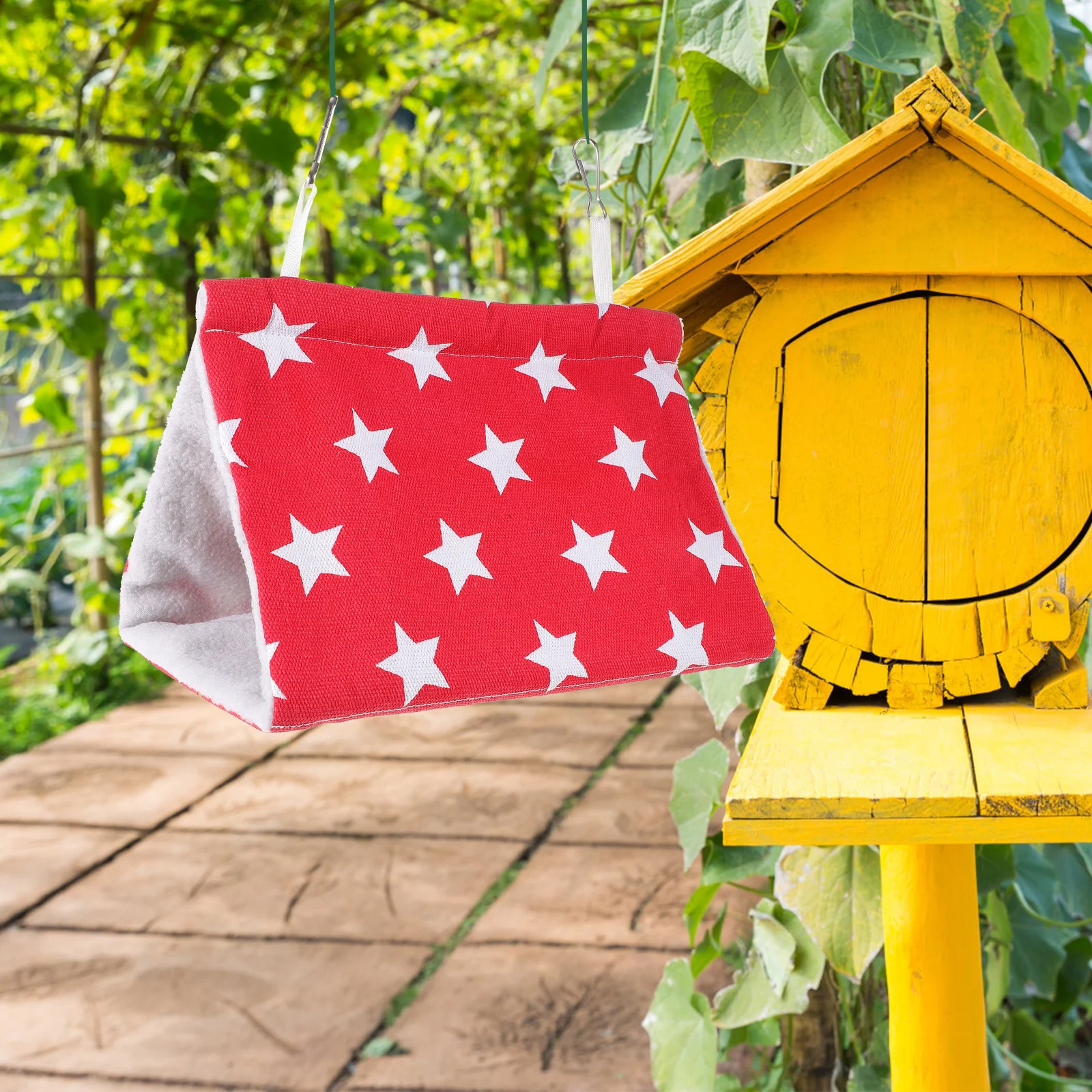 

Hanging Parrot Nest Bird Bed Warm Cozy House Soft Comfortable Pet Sleeping Hammock Bird Hammock Parrot Bedding