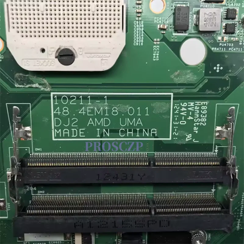 

Материнская плата для ноутбука Dell Inspiron M5030 CN-03PDDV 03PDDV 48.4EM18.011, основная плата DDR3, бесплатный процессор