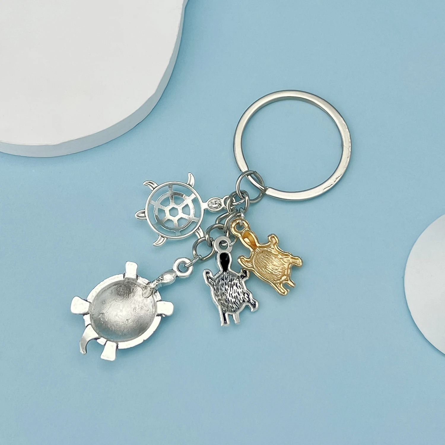 1pc Sea Life Charm Turtle Keychain for Men Fashion Creative Key Chain Car Bag Pendant Key Ring-Perfect for Gifting&Everyday Use