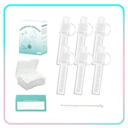 Colostrum feeding kit 6ml/6pcs Silicone Breast Milk Collector and Storage Case Ready-to-Use Reusable BPA Free